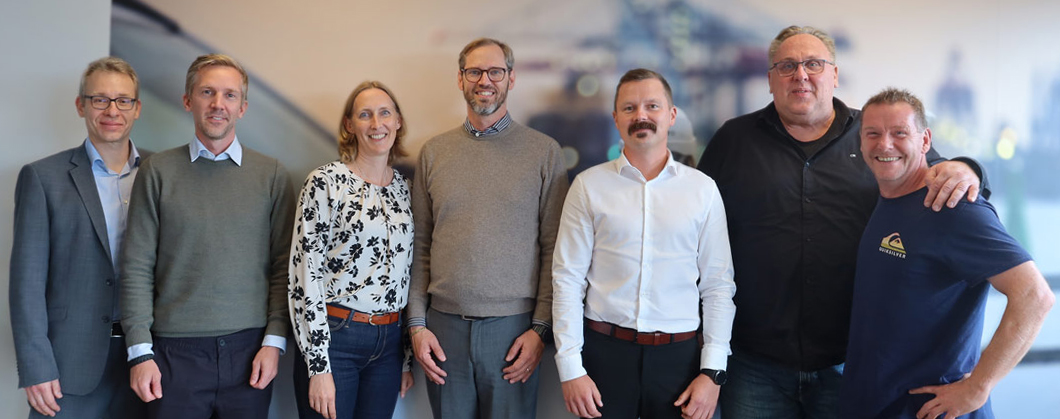 Andreas Koch, Trafag; Johannes Zetterblom, Trafag; Malin Giselsson, Gomero; Pär Gustafsson, Regal; Maximilian Grudin,  Regal; Jan-Eric Nilsson, Gomero; Jasper Spencer, Gomero (left to right)