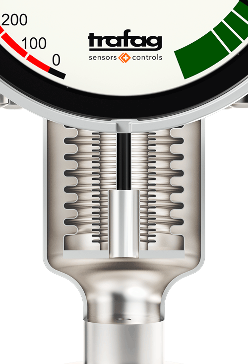 The heart of the 8719 gas density monitor is the advanced reference chamber. It is designed for pressures up to 13 bar.