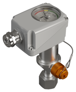 Gas density monitor from Trafag with valve