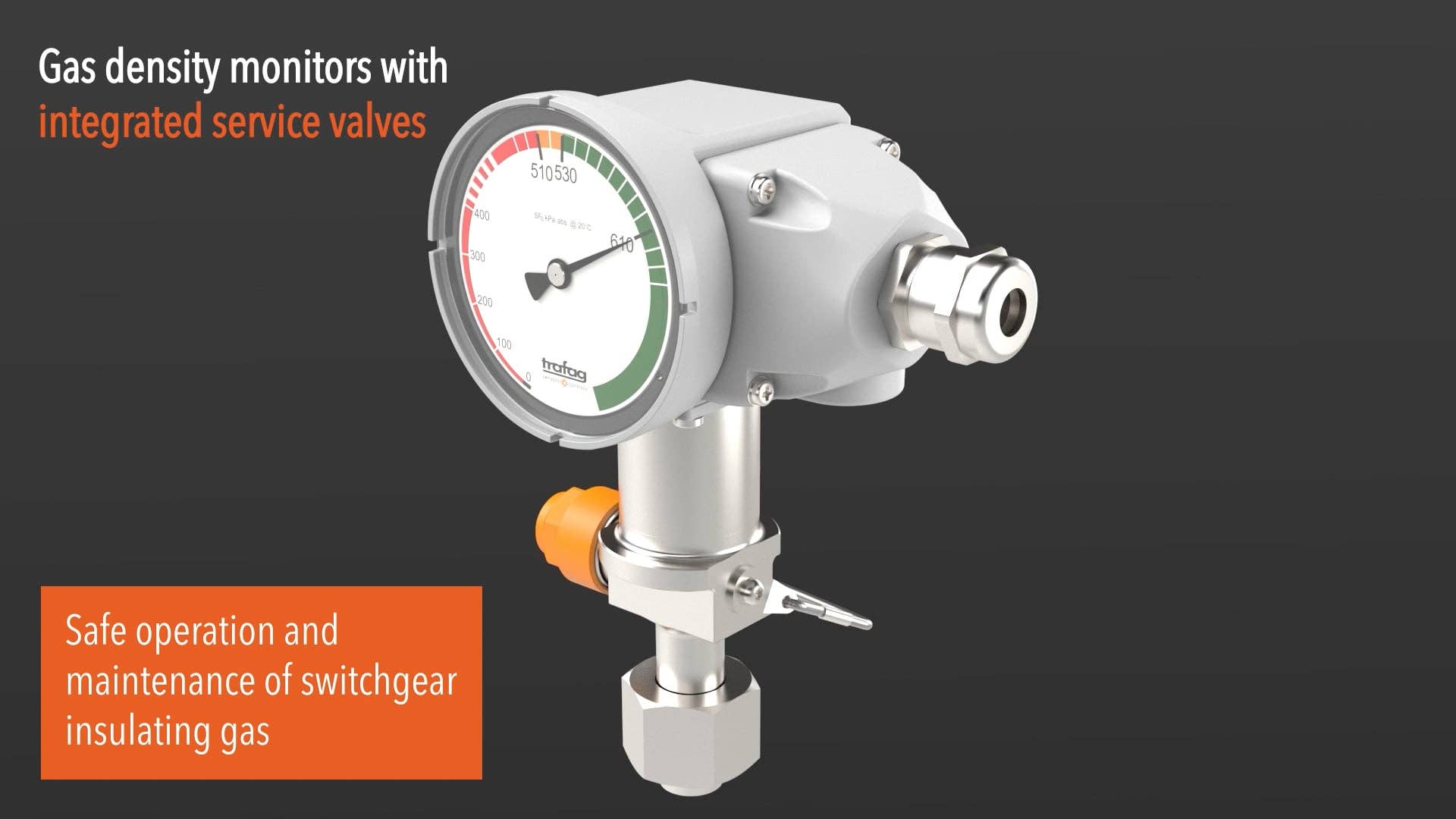 Integrated test and maintenance valve for gas density monitors