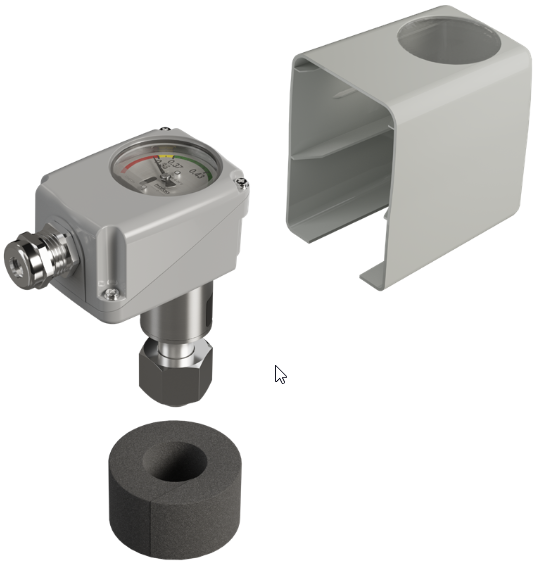Sheltering option for Trafag gas density monitor