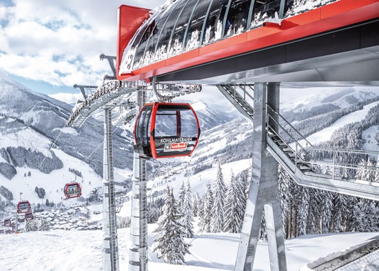 Doppelmayr Seilbahn mit Trafag Drucksensor NAH 8254 zur Redundanzüberwachung